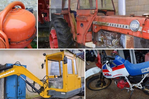 255 objets ont été saisis, dont un tracteur, une 