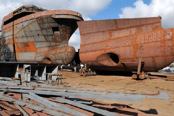 Le chantier Piriou à Concarneau