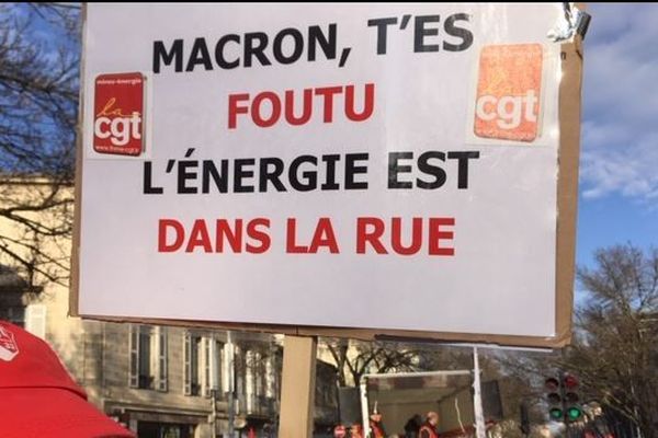 La manifestation contre les retraites à Bordeaux le 9 janvier 2020. 