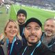 Romain Mainardis, fan de l'OM, et Melvin Proix, fan du PSG, au stade Vélodrome à l'occasion du Classico OM-PSG du dimanche 27 octobre.