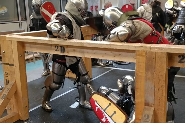 Entrainement de l'association sportive Metz Béhourd avant le premier des deux tournois de sélection de l’équipe de France des 19 et 20 mars 2022.