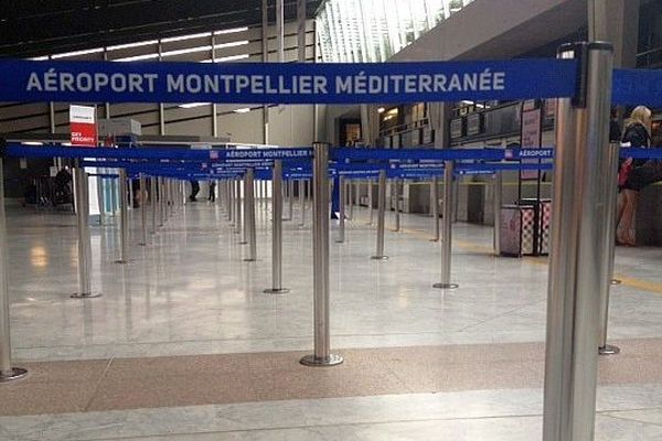 Montpellier - la hall départ de l'aéroport - 15 septembre 2014.