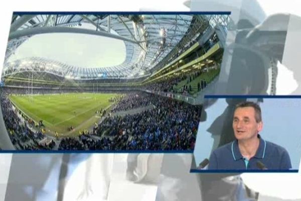 Thierry Fraisse, pdt de l'interclub des supporters de l'ASM face à l'Aviva Stadium