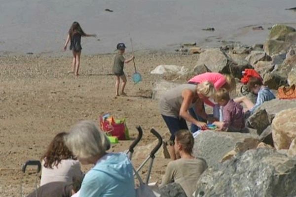 Agon-Coutainville, dans la Manche, sous le soleil