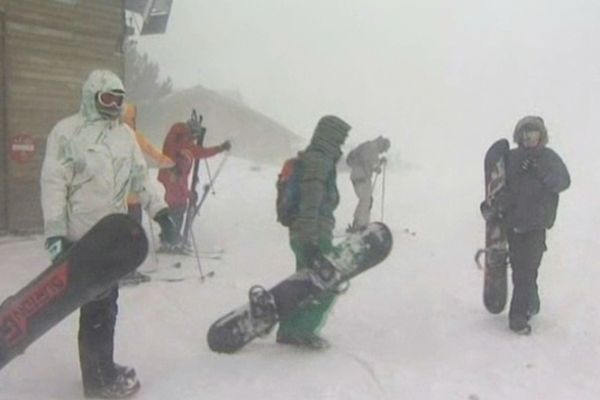 Skier par tous les temps à Formiguères