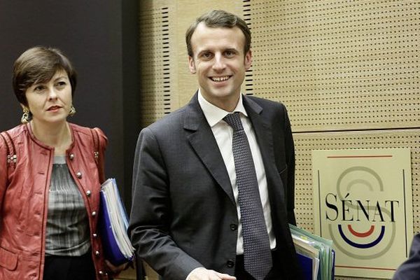 Carole Delga et Emmanuel Macron en 2017