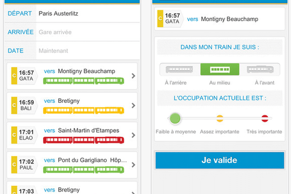 La SNCF a crée une application mobile pour aider ses voyageurs à éviter les rames surchargées
