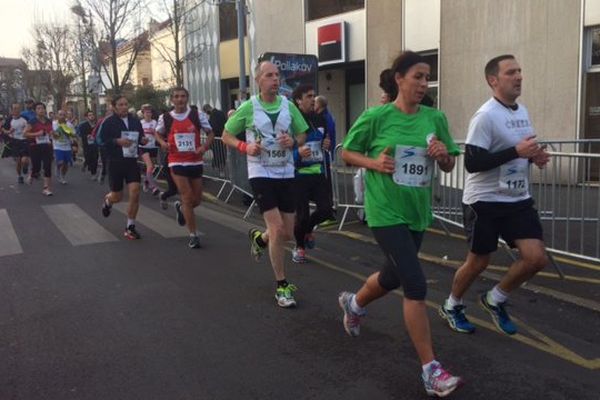 La Corrida pédestre de Houilles, dans les Yvelines, le 27 décembre 2015.