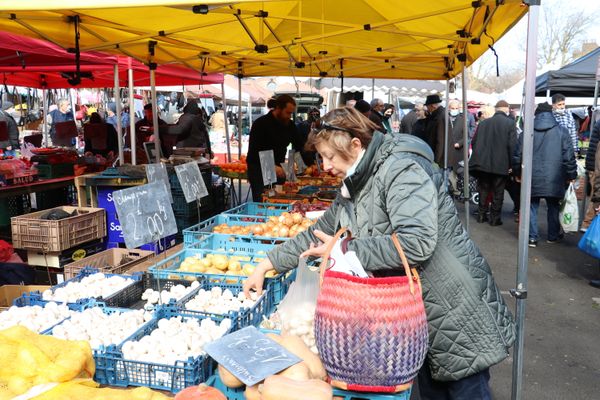 Devant les stands de fruits et légumes du marché de Wazemmes, les prix sont scrutés au centime près par les consommateurs.