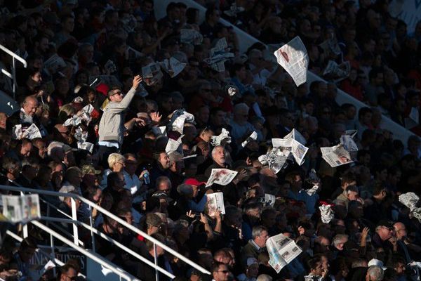 Lors du match contre Montpellier au Stade Mayol le 7 novembre.