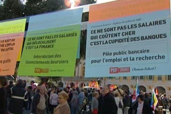 Ils n'étaient pas très nombreux lors du rassemblement à Nice