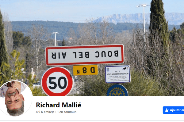 Capture d'écran de la page facebook du maire de Bouc-Bel-Air, Richard Mallié, le 1er février 2024.