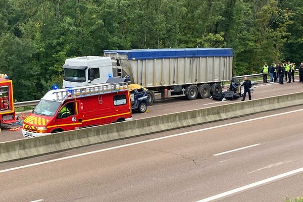 La collision s'est produite aux alentours de 7h30 ce jeudi 29 septembre 2022 dans la côte de Ligny-en-Barrois.