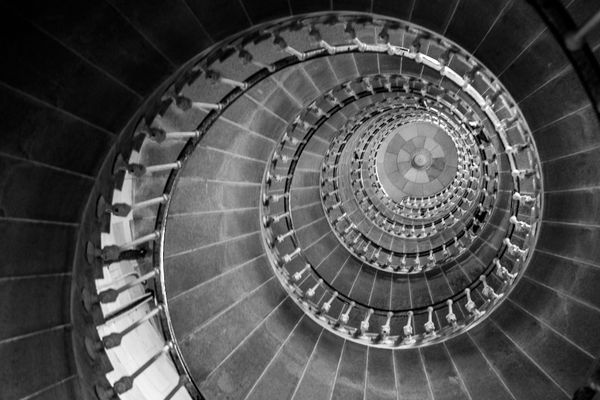 L'escalier du phare des baleines (Ile de Ré)