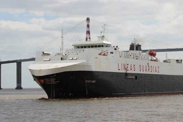 Le Suar Vigo surla nouvelle autoroute de la mer Saint-Nazaire Vigo