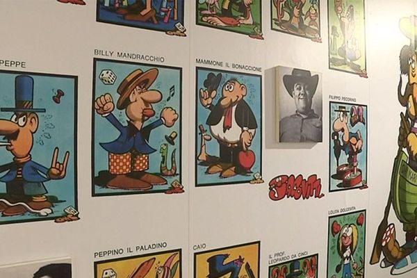 Benito Jacovitti s'expose à Aoste en Italie