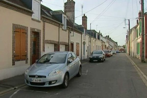 Rue Forache à Châteaudun en 2012, au moment des faits. 