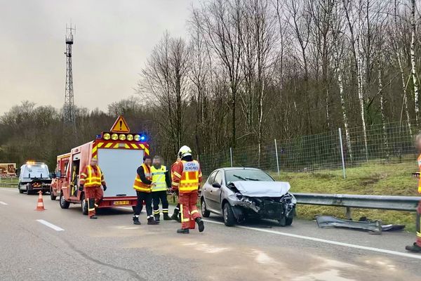 Un accident sur l'autoroute A20 en février 2020 