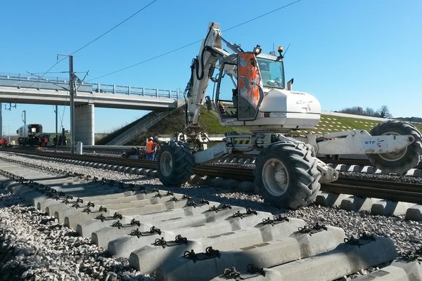 Des rails de 432 mètres de long