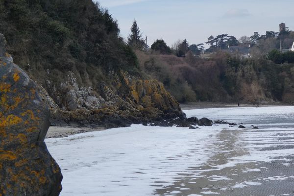 La plage du Valais à Saint-Brieuc