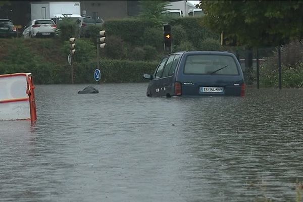 1 mètre d'eau dans plusieurs rues de Saint-Etienne, ce jeudi 6 septembre