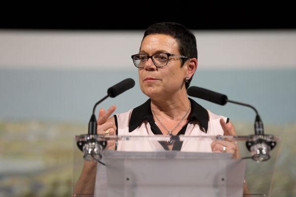 Christine Bouquin (LR), présidente du conseil départemental du Doubs