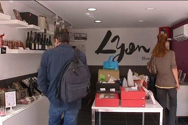 Un kiosque de la place Bellecour fait la promotion du "made in Lyon" (archives).