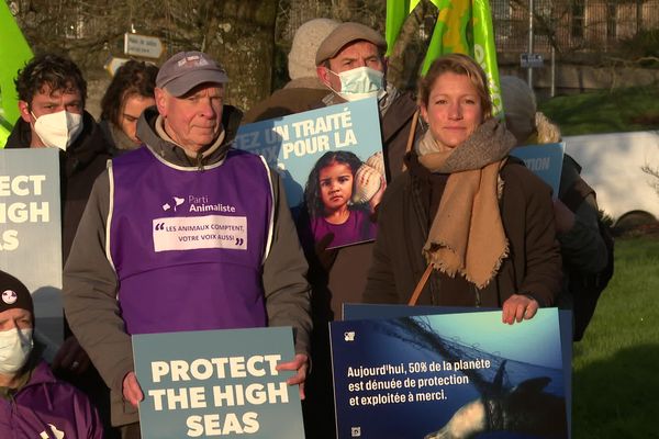 Manifestation en marge du One OCean Summit de Brest