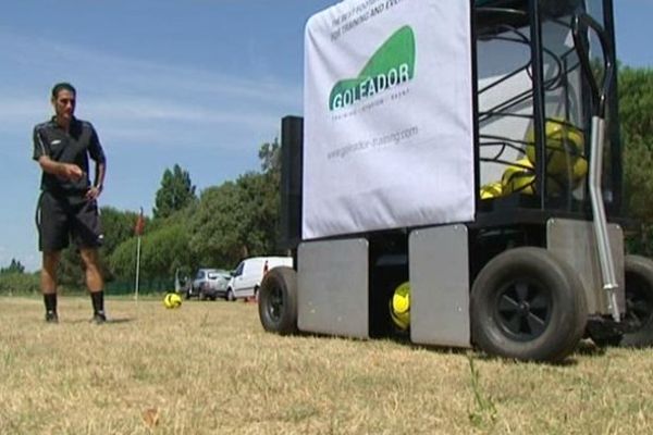 Le Goleador est une machine d'entraînement entièrement conçue et fabriquée dans les Pyrénées-Orientales