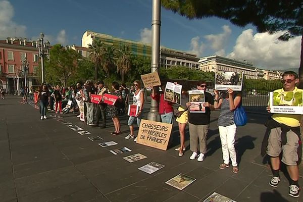 Manifestation anti-chasse à Nice le dimanche 29 septembre 