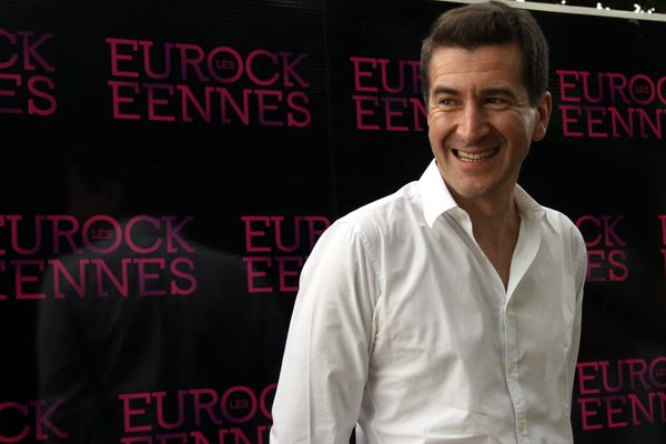 Matthieu Pigasse, lors de la conférence de presse aux Eurockéennes de Belfort.