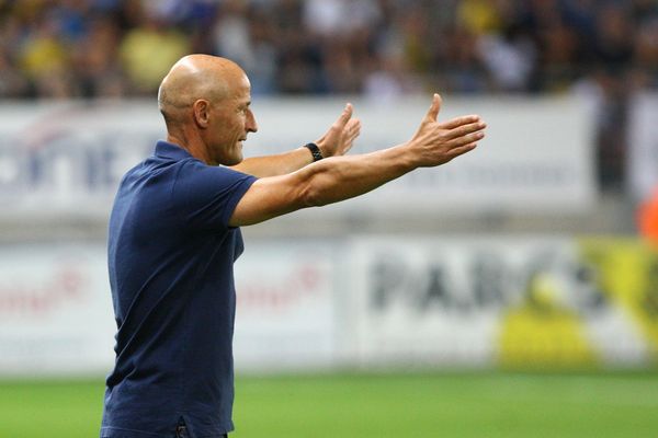 Peter Zeidler, entraîneur du Fc Sochaux lors de la 5eme journée du championnat de France de Ligue 2. 