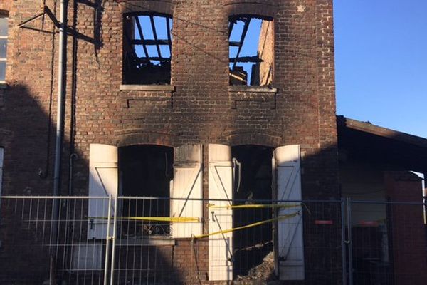 Monchecourt, rue de Cambrai, où a eu lieu l'incendie mortel.