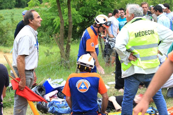 Un homme est en urgence absolue, suite à un accident de moto-cross ce dimanche 10 novembre dans le Gers (illustration).