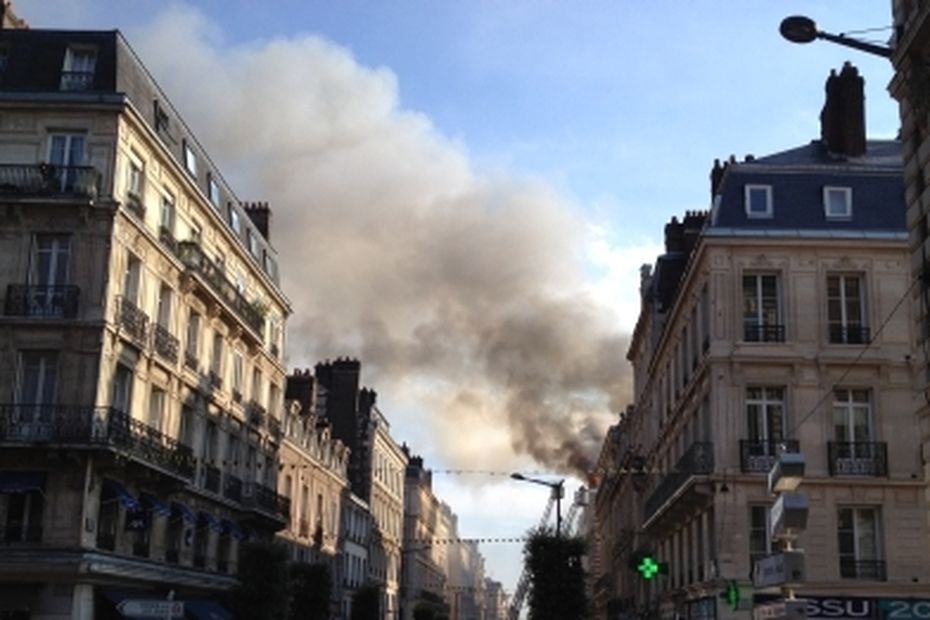 Spectaculaire Incendie à Rouen