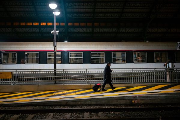 Le train Aurillac Paris, le 10 décembre 2023.