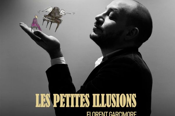 Visuel du premier album du pianiste Florent Garcimore par Lizzie Alba