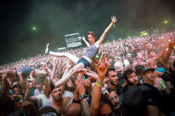 Le public du festival des Eurockéennes, en juillet 2017.