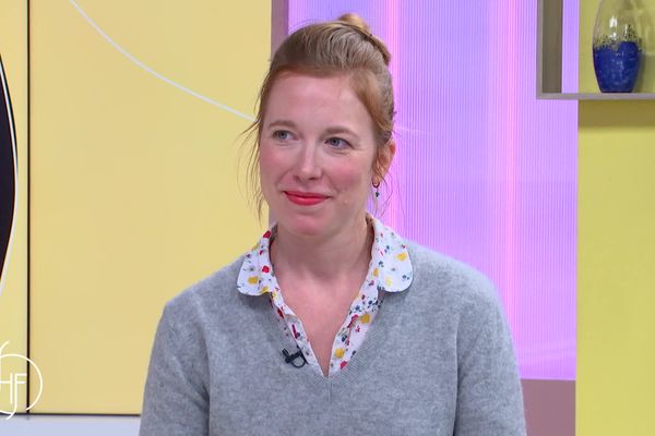 Julie Moens dans l'émission Hauts féminin