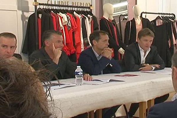 Béziers (Hérault) - officialisation de l'accord entre la Socri, Planet'Indigo et la ville de Béziers pour l'exploitation des Galeries Lafayette - 6 juin 2016.