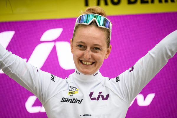 Première victoire hors Hexagone pour la Bretonne Cédrine Kerbaol qui s'impose dans le Tour de Valence, ce dimanche 4 février 2024.