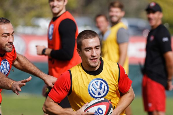 Anthony Méric, lors d'un entraînement avec le RCT. 