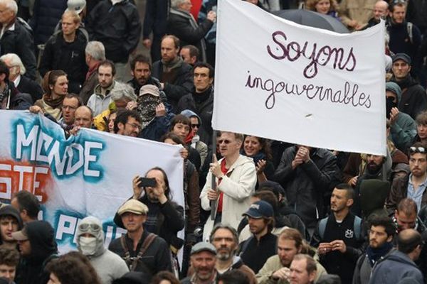 La manifestation contre la loi travail à Paris, le 19 mai.