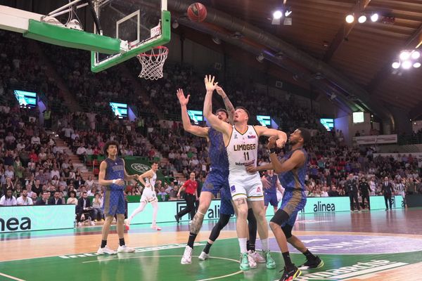 Toute la hargne d'Alexandre Chassang entre deux adversaires, pour permettre au CSP de s'imposer sur le fil, 83-80 face à Saint Quentin.