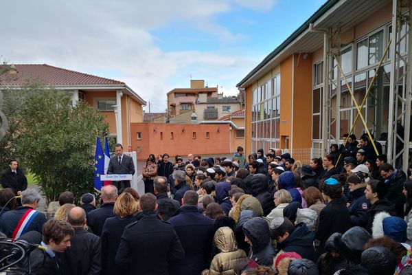 Christophe Castaner a prononcé un discours en hommage aux victimes