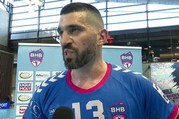 Le capitaine du Billère Handball, Jérémy Vergely