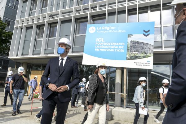 Visite du lycée Mérieux à Lyon en 2021, un projet créé suite au "Plan Marshall" 2016-2021.