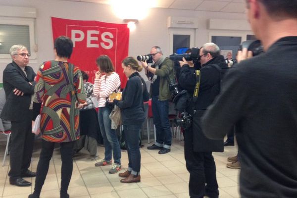 Jean-Pierre Masseret devant les journalistes le 6 décembre 2015