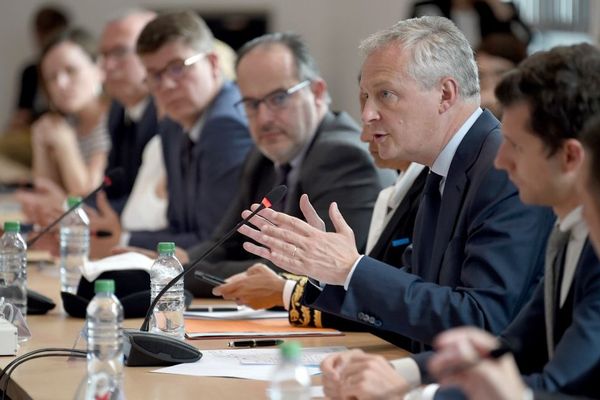 Bruno Le Maire ce lundi 3 juin à Belfort General Electric