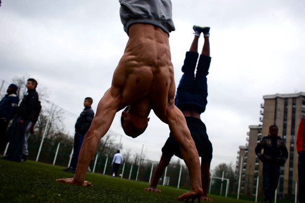 Street workout ici en banlieue parisienne